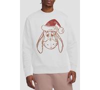 Winnie The Pooh Eeyore Christmas Hat Sweatshirt White Winnie the pooh White M