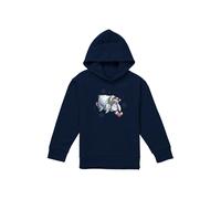 Winnie The Pooh Eeyore Christmas Snowflakes Youth Kids Pull-Over Hoodie, Navy Disney Navy 5-6 Years