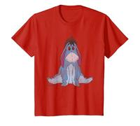 Winnie The Pooh Eeyore Classic T-Shirt, Youth, Red, Small