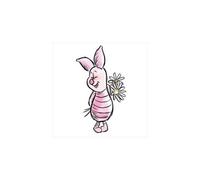 Winnie The Pooh Feeling A Little Shy Print White/pink (30Cm X 30Cm)