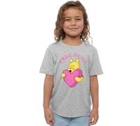Winnie The Pooh Free Hugs Valentine's Day Girls T Shirt, Athletic Heather, 12-13 Years