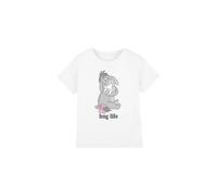 Winnie The Pooh Girl's Eeyore Hug Life Valentine'S Day T-Shirt White | Size: 3-4 Years Winnie the pooh White 3-4 Years