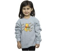 Winnie The Pooh Girl's Flip Flip Flip Sweatshirt in Grey | Size: 9 Years Winnie the pooh Grey 9 Years