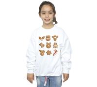 Winnie The Pooh Girl's Gingerbread Sweatshirt in White | Size: 9 Years Winnie the pooh White 9 Years