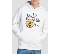 Winnie The Pooh Ho Ho Ho, Merry Christmas Hoodie White Winnie the pooh White L