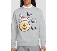 Winnie The Pooh Ho, Ho, Ho Merry Christmas Sweatshirt Light Grey Winnie the pooh Light Grey L