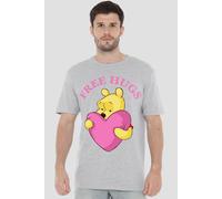 Winnie The Pooh Men's Free Hugs Valentine'S Day T-Shirt Grey | Size: Small Winnie the pooh Grey S