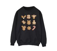 Winnie The Pooh Men's Gingerbread Sweatshirt in Black | Size: 2XL Winnie the pooh Black 2XL