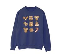 Winnie The Pooh Men's Gingerbread Sweatshirt in Navy | Size: 4XL Winnie the pooh Navy 4XL