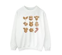 Winnie The Pooh Men's Gingerbread Sweatshirt in White | Size: 4XL Winnie the pooh White 4XL