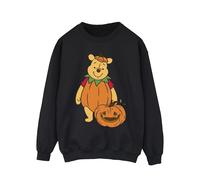 Winnie The Pooh Men's Pumpkin Halloween Sweatshirt in Black | Size: 5XL Winnie the pooh Black 5XL
