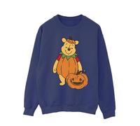 Winnie The Pooh Men's Pumpkin Halloween Sweatshirt in Navy | Size: 3XL Winnie the pooh Navy 3XL