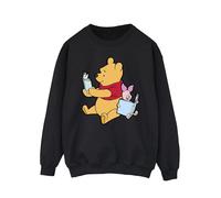 Winnie The Pooh Men's Reading Sweatshirt in Black | Size: Large Winnie the pooh Black L
