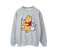 Winnie The Pooh Men's Reading Sweatshirt in Grey | Size: Large Winnie the pooh Grey L