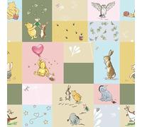 Winnie The Pooh Patchwork 100% Cotton 112cm Wide Crafty Digitally Printed Fabric by Crafty by Chatham Glyn for Dressmaking, Sewing, Quilting, Kid's Crafting