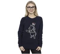 Winnie The Pooh Piglet Christmas Sweatshirt Disney Navy S