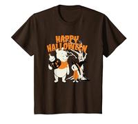 Winnie The Pooh & Piglet Happy Halloween T-Shirt, Youth, Brown, Small