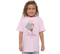 Winnie The Pooh Piglet Happy Mothers Day Girls T Shirt, Pink, 5-6 Years