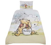 dreamtex Winnie The Pooh Explore Single Duvet Cover and Pillowcase Bedding Set for Children's Bedroom Kids Toddler Bedroom (SP1-WTP-EXP-12)