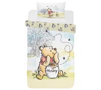 Winnie the Pooh Single Quilt Cover Set 135x200cm 2-in-1 Reversible 100% Official