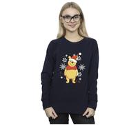 Winnie The Pooh Winter Wishes Sweatshirt Disney Navy M