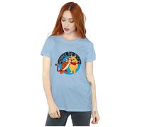 Winnie The Pooh With Tigger Cotton Boyfriend T-Shirt Disney Baby Blue XXL