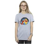 Winnie The Pooh With Tigger Cotton Boyfriend T-Shirt Disney Grey XL