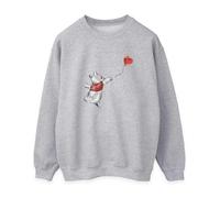 Winnie the Pooh Womens Balloon Sweatshirt - Heather Grey - Heather Grey - M