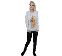 Winnie The Pooh Women's Classic Sweatshirt in Grey | Size: Small Winnie the pooh Grey S