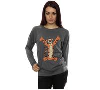 Winnie The Pooh Women's Classic Tigger Sweatshirt in Mid Grey | Size: Medium Winnie the pooh Mid Grey M