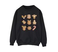 Winnie The Pooh Women's Gingerbread Sweatshirt in Black | Size: 3XL Winnie the pooh Black 3XL