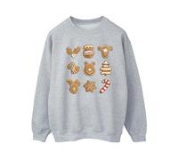 Winnie The Pooh Women's Gingerbread Sweatshirt in Grey | Size: 4XL Winnie the pooh Grey 4XL
