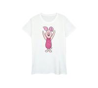 Winnie the Pooh Womens/Ladies Piglet Cotton Boyfriend T-Shirt - White - XL - White