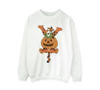 Winnie the Pooh Womens/Ladies Tigger Pumpkin Sweatshirt - White - White - 3XL