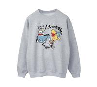 Disney Women's Winnie The Pooh Let The Adventure Begin Sweatshirt Sport Grey Small