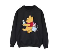 Winnie The Pooh Women's Reading Sweatshirt in Black | Size: 2XL Winnie the pooh Black 2XL