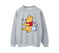 Winnie The Pooh Women's Reading Sweatshirt in Grey | Size: Large Winnie the pooh Grey L