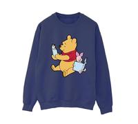 Winnie The Pooh Women's Reading Sweatshirt in Navy | Size: Large Winnie the pooh Navy L