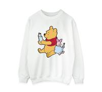 Winnie The Pooh Women's Reading Sweatshirt in White | Size: 2XL Winnie the pooh White 2XL
