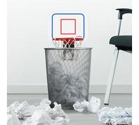Winning Basketball Net Garbage Bin Game