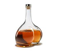 #winning Butt Decanter Curvy Glass Spirits Bottle with Rubber Stopper | Cheeky derrière shaped glass bottle holding 750 ml, ideal for displaying whisky, gin, rum or vodka on a home bar
