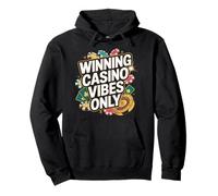 Winning Casino Vibes Only Poker Roulette Chips Pullover Hoodie