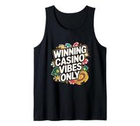Winning Casino Vibes Only Poker Roulette Chips Tank Top