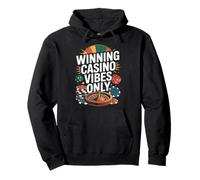 Winning Casino Vibes Only Roulette Dice Chips Pullover Hoodie