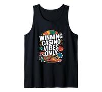 Winning Casino Vibes Only Roulette Dice Chips Tank Top