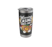 Winning Casino Vibes Only Roulette Spin Dice Chips Stainless Steel Insulated Tumbler