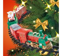 Winning Christmas Tree Train Set With Led Lights & Tunes