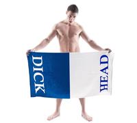 #winning Dick/Head Bath Towel Machine Washable 100% Polyester Novelty Gag Gift