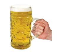 #winning Giant Beer Stein Oversized 1 Litre Foodsafe Dimpled Tankard Ale Glass