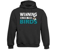 Winning is for The Birds Philadelphia Men's Apparel for Football Fans, Black Sweatshirt Hoodie, Large